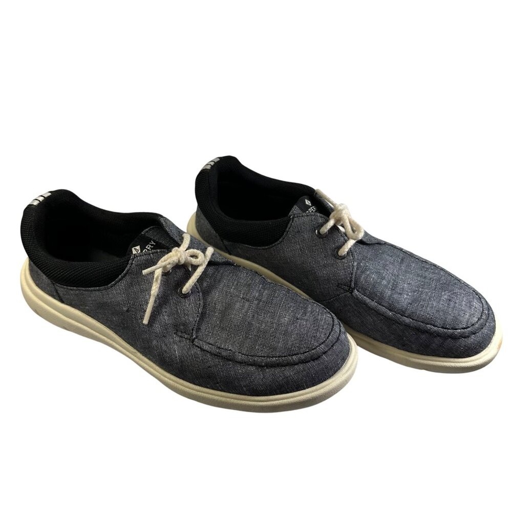 Sperry Mens Top-Sider Canvas Boat Shoes Lace-Up Closure Lightweight - Size 8.5 - Picture 2 of 8